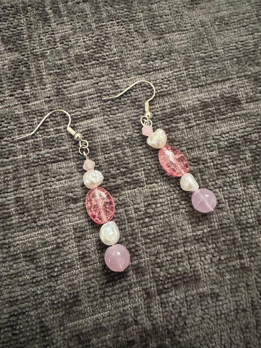 Blush Pearl Drop Earrings